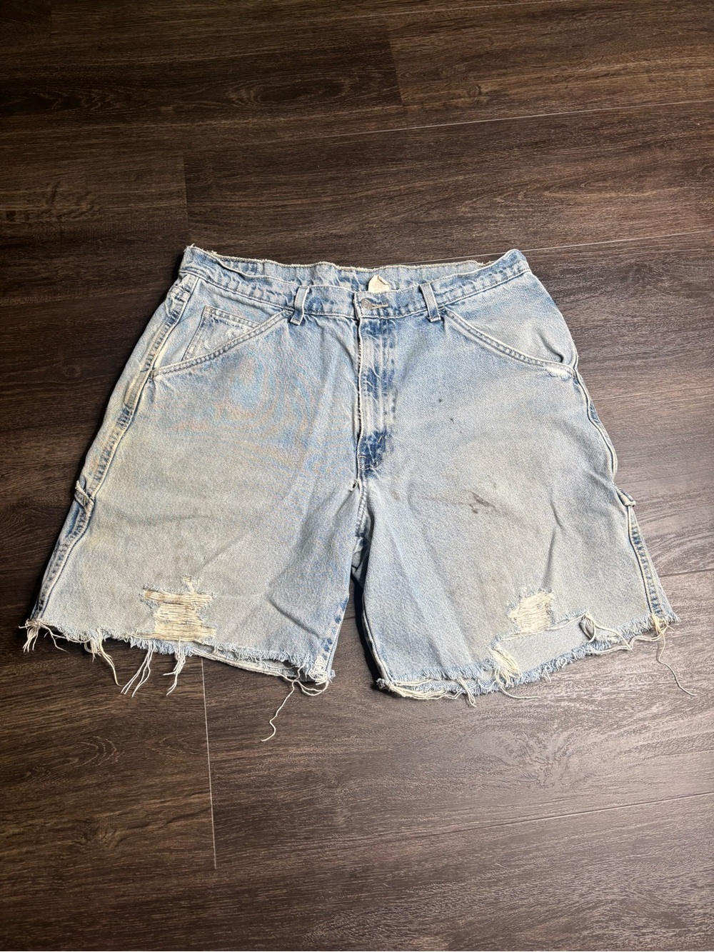 Vintage Levis L2 Carpenter Blue Denim Shorts Mens 34 90S Grunge RARE!